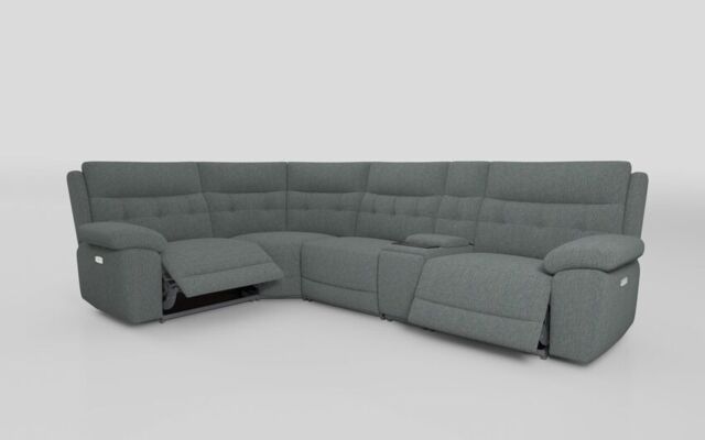 Belford 1 Corner 3 Power Recliner Sofa with Media Console  - poltronesofà at ScS