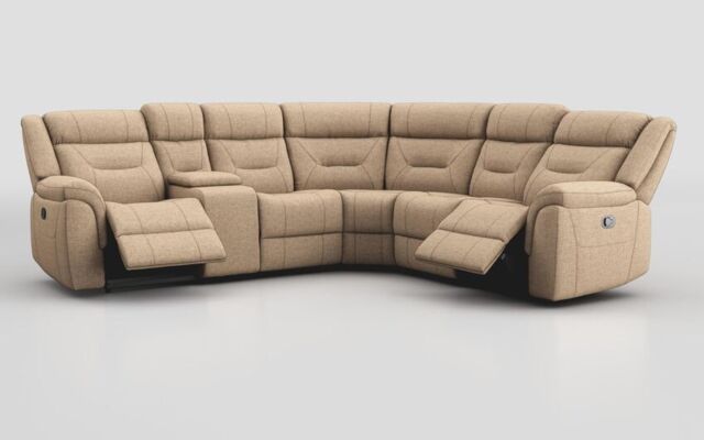 Adstock Power Recliner Chair with Power Head Tilt, Lumbar, Massage, Audio, Heat & LED Lights - poltronesofà at ScS