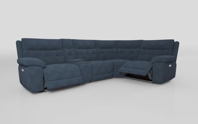 Belford 3 Corner 1 Power Recliner with Media Unit and Power Head Tilt  - poltronesofà at ScS