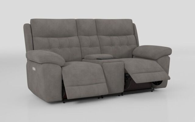 Belford 2 Seater Power Recliner Sofa with Media Console  - poltronesofà at ScS