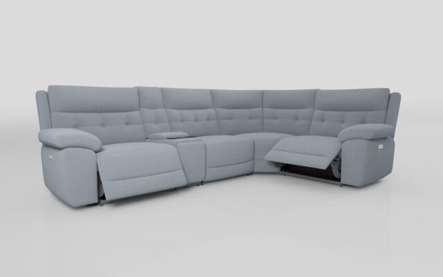Belford 3 Corner 1 Power Recliner with Media Unit and Power Head Tilt - poltronesofà at ScS