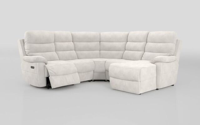 Ossett 2 Corner 2 Right Hand Facing Chaise Left Hand Facing Power Sofa with Head Tilt - poltronesofà at ScS