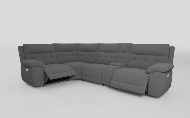 Belford 1 Corner 3 Power Recliner Sofa with Console and Power Head Tilt - poltronesofà at ScS