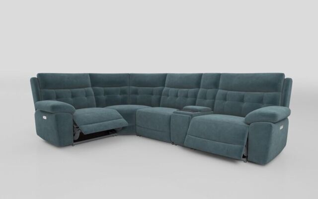 Belford 1 Corner 3 Power Recliner Sofa with Media Console  - poltronesofà at ScS