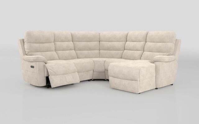Ossett 2 Corner 2 Right Hand Facing Chaise Left Hand Facing Power Sofa with Head Tilt - poltronesofà at ScS