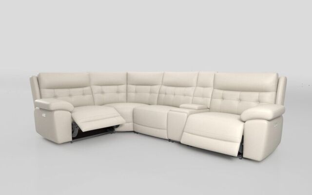 Belford 1 Corner 3 Power Recliner Sofa with Console and Power Head Tilt - poltronesofà at ScS