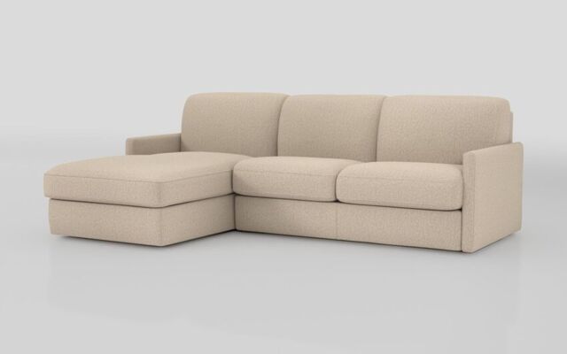 Barete Slim Arm 4 Seater Sofa Bed with Left Hand Facing Large Lounger - poltronesofà at ScS