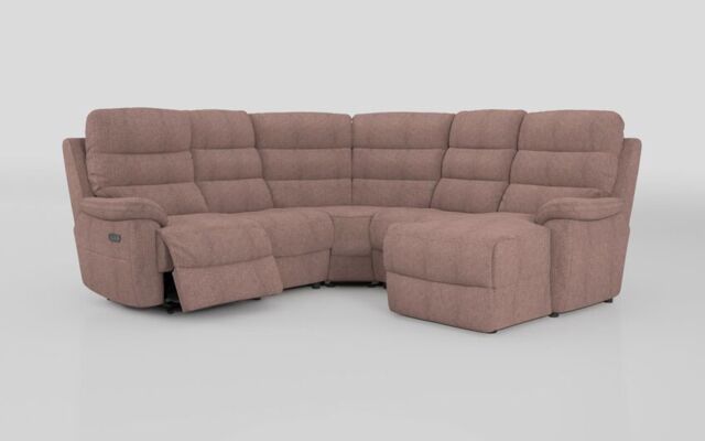 Ossett 2 Corner 2 Right Hand Facing Chaise Left Hand Facing Power Sofa with Head Tilt - poltronesofà at ScS