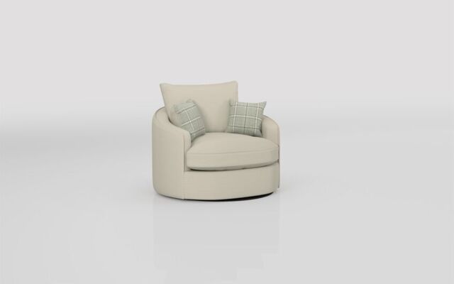 Theo Fabric Large Twister Chair  - poltronesofà at ScS