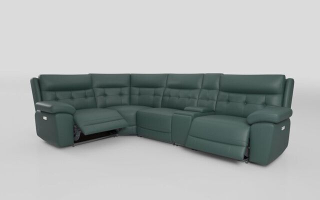 Belford 1 Corner 3 Power Recliner Sofa with Console and Power Head Tilt - poltronesofà at ScS
