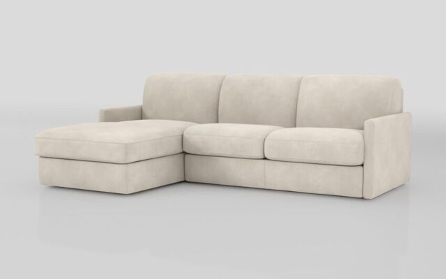 Barete Slim Arm 4 Seater Sofa Bed with Left Hand Facing Large Lounger - poltronesofà at ScS