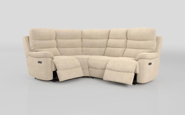 Ossett 1 Corner 2 Power Sofa with Head Tilt - poltronesofà at ScS