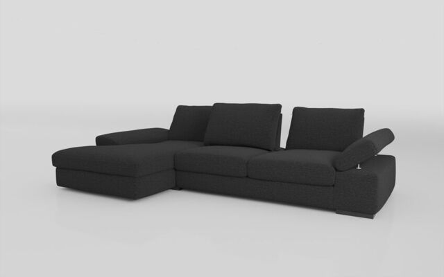 Savazza 4 Seater Sofa with Adjustable Back Rest Left Hand Facing Lounger  - poltronesofà at ScS