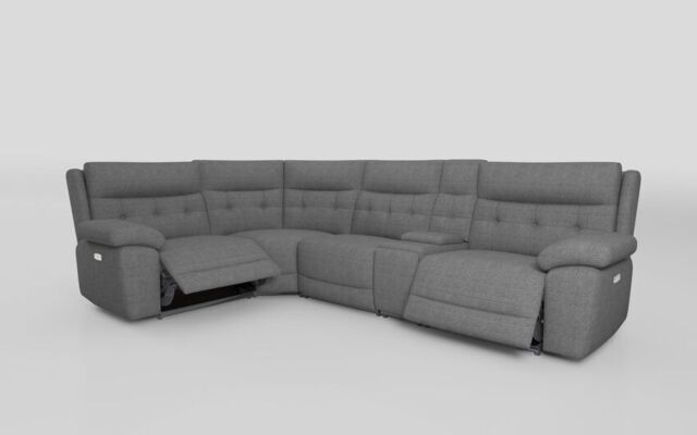 Belford 1 Corner 3 Power Recliner Sofa with Console and Power Head Tilt  - poltronesofà at ScS