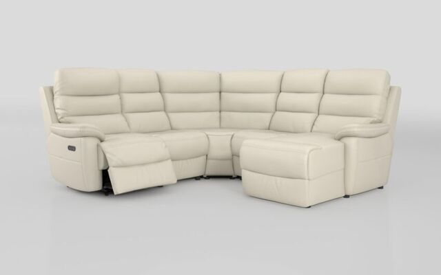 Ossett 2 Corner 2 Right Hand Facing Chaise Left Hand Facing Power Sofa with Head Tilt - poltronesofà at ScS