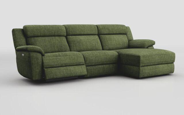 Sarsina 3 Seater Sofa Left Hand Facing Power & Right Hand Facing Lounger with Head Tilt - poltronesofà at ScS