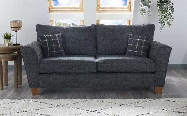 Theo Fabric 3 Seater Standard Back Sofa  - poltronesofà at ScS