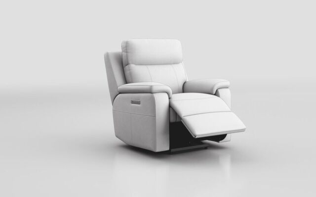 Calboli Power Recliner Chair with Power Head Tilt & Lumbar - poltronesofà at ScS