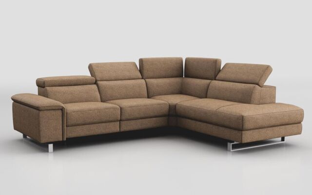 Viserba 3 Corner 2 Sofa with Right Hand Facing Chaise & Manual Head Tilt  - poltronesofà at ScS