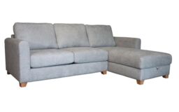 ScS Living Grey Aisling Fabric Right Hand Facing Chaise Sofa Bed