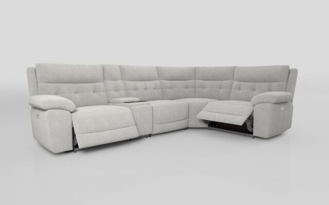 Belford 3 Corner 1 Power Recliner with Media Unit and Power Head Tilt - poltronesofà at ScS