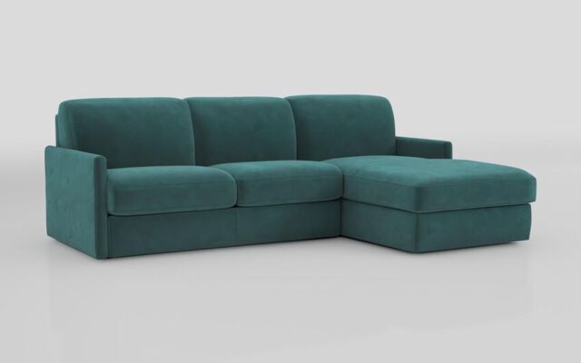 Barete Slim Arm 4 Seater Sofa Bed with Right Hand Facing Large Lounger - poltronesofà at ScS
