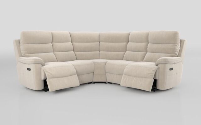 Ossett 2 Corner 2 Power Sofa with Head Tilt - poltronesofà at ScS