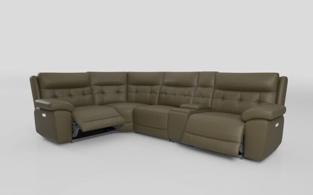 Belford 1 Corner 3 Power Recliner Sofa with Console and Power Head Tilt - poltronesofà at ScS