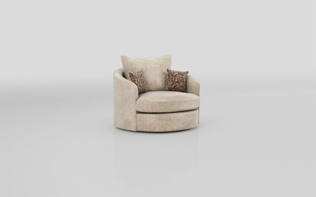 Living Esme Fabric Large Twister Chair - poltronesofà at ScS