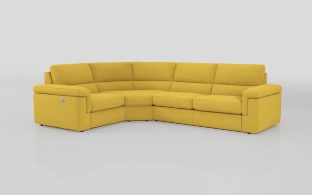 Crociale 1 Corner 3 Sofa Bed with Left Hand Facing Single Power Recliner - poltronesofà at ScS