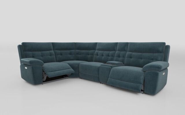 Belford 1 Corner 3 Power Recliner Sofa with Media Console - poltronesofà at ScS
