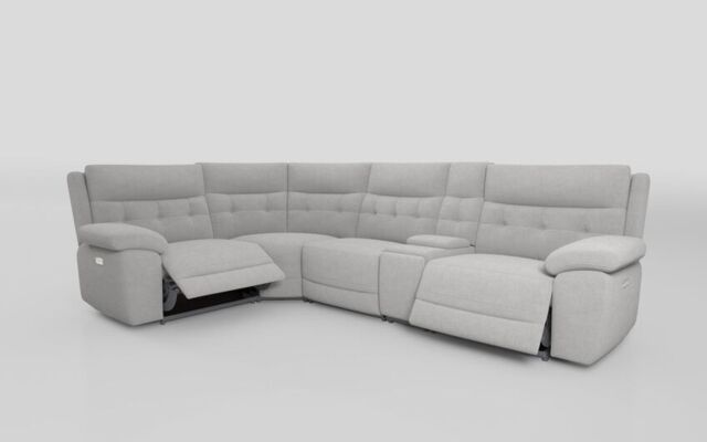 Belford 1 Corner 3 Power Recliner Sofa with Console and Power Head Tilt - poltronesofà at ScS