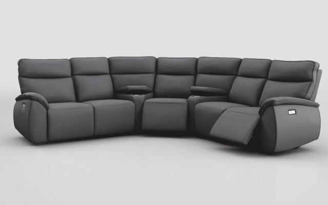 Solara 2 Corner 2 Power Recliner with Double Storage Consoles - poltronesofà at ScS