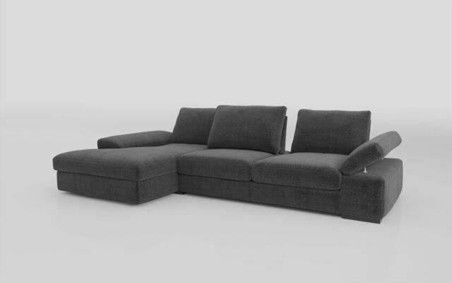 Savazza 4 Seater Sofa with Adjustable Back Rest Left Hand Facing Lounger  - poltronesofà at ScS