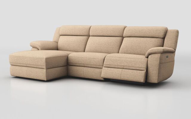 Sarsina 3 Seater Sofa Right Hand Facing Power & Left Hand Facing Lounger - poltronesofà at ScS