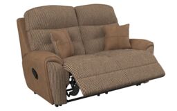 La-Z-Boy Brown Columbus Fabric 2 Seater Manual Recliner Sofa