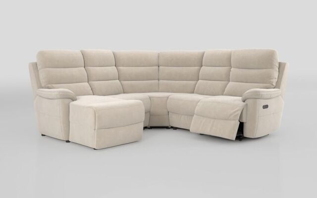 Ossett 2 Corner 2 Left Hand Facing Chaise Right Hand Facing Power Sofa with Head Tilt - poltronesofà at ScS