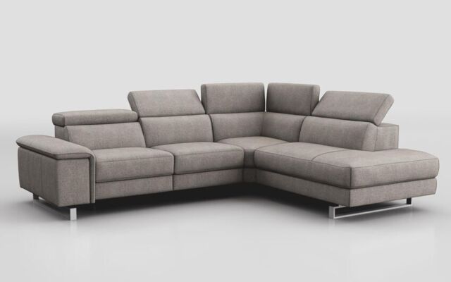 Viserba 3 Corner 2 Sofa with Right Hand Facing Chaise & Manual Head Tilt - poltronesofà at ScS