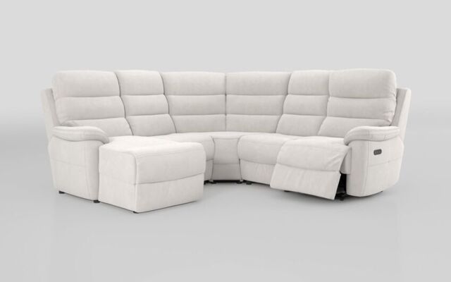 Ossett 2 Corner 2 Left Hand Facing Chaise Right Hand Facing Power Sofa with Head Tilt - poltronesofà at ScS