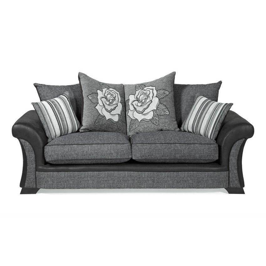 ScS Piper 3 Seater Sofa Dark Grey Fabric
