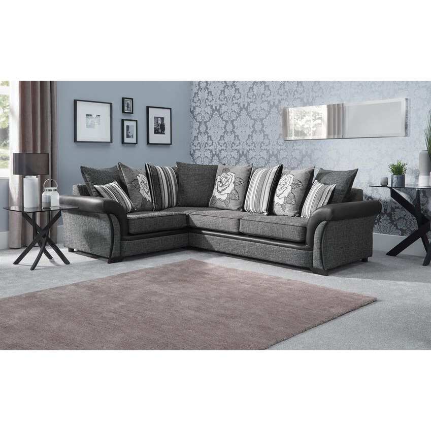 ScS Living Fabric Piper 1 Corner 2 Scatter Back Sofa