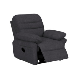 ScS Living Grey Pendle Fabric Manual Recliner Chair