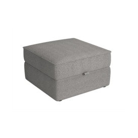ScS Living Silver Pendle Fabric Storage Footstool