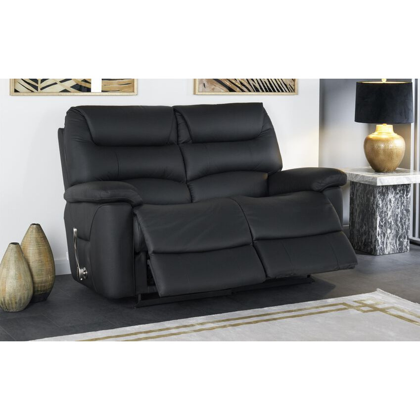 La-Z-Boy Staten Leather 2 Seater Manual Recliner Sofa