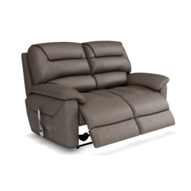 La-Z-Boy Brown Staten Leather 2 Seater Manual Recliner Sofa