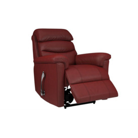 La-Z-Boy Red Tulsa Leather Manual Recliner Chair