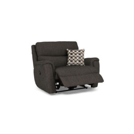 La-Z-Boy Grey Milwaukee Fabric Love Chair Manual Recliner