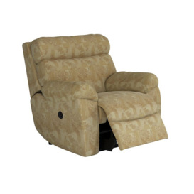 ScS Living Yellow Cloud Fabric Power Recliner Chair