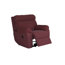 ScS Living Red Cloud Fabric Manual Recliner Chair