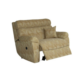 ScS Living Yellow Cloud Fabric Love Seat Power Recliner